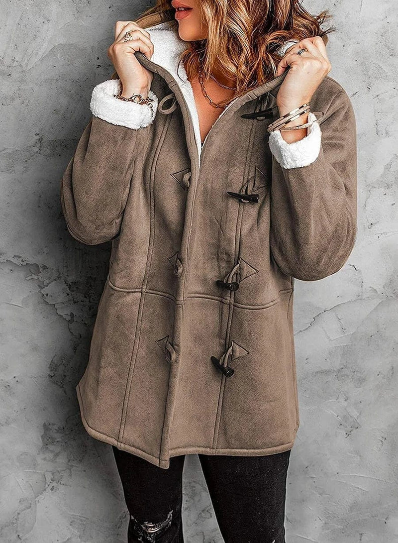 Valentina™ | Kabát s kapucí Cashmere Look