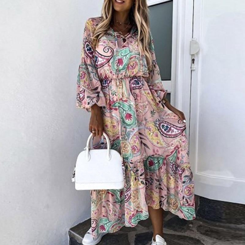 "Deane" boho maxi šaty