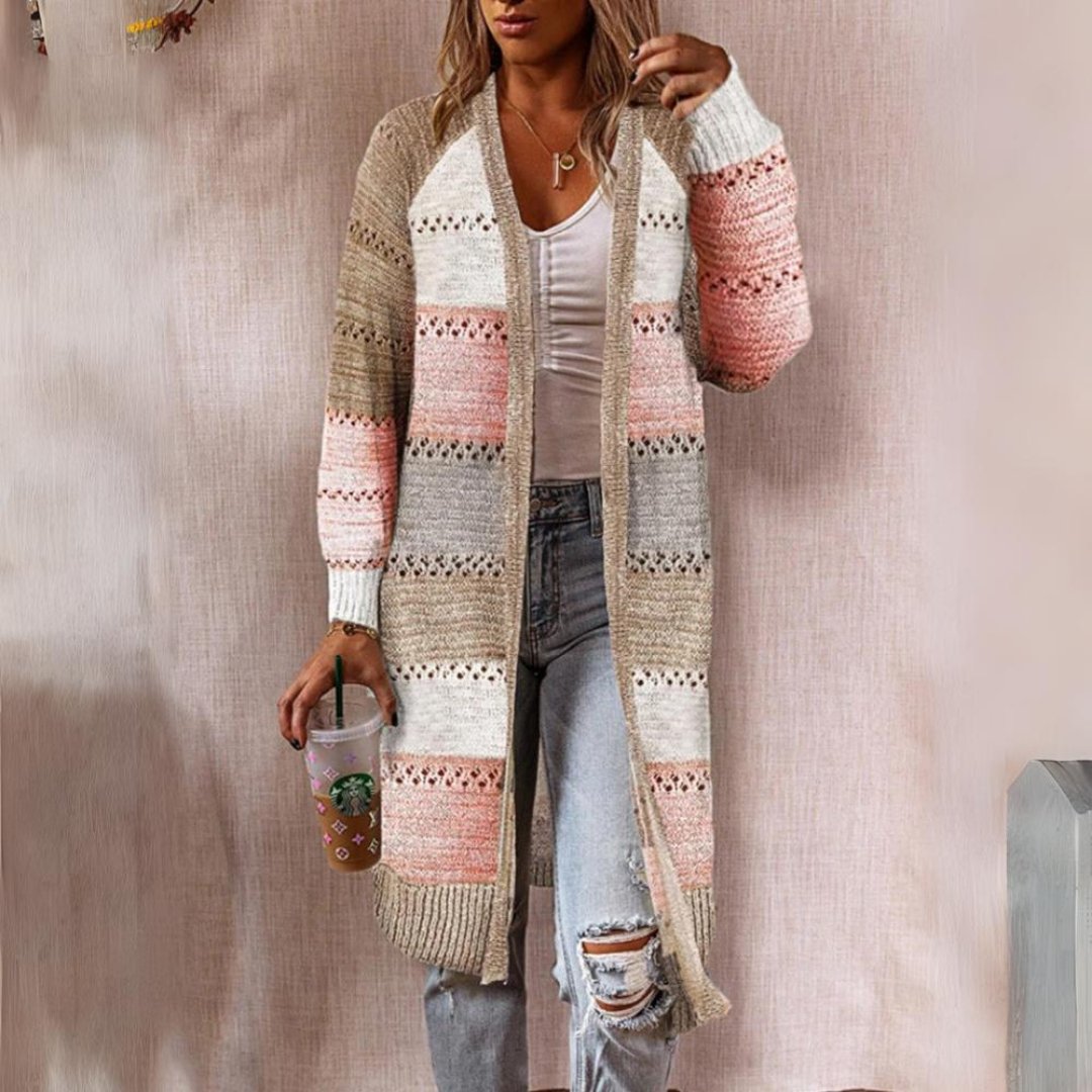Vesta Oliveah | Oversized vesta Gebreid Lang