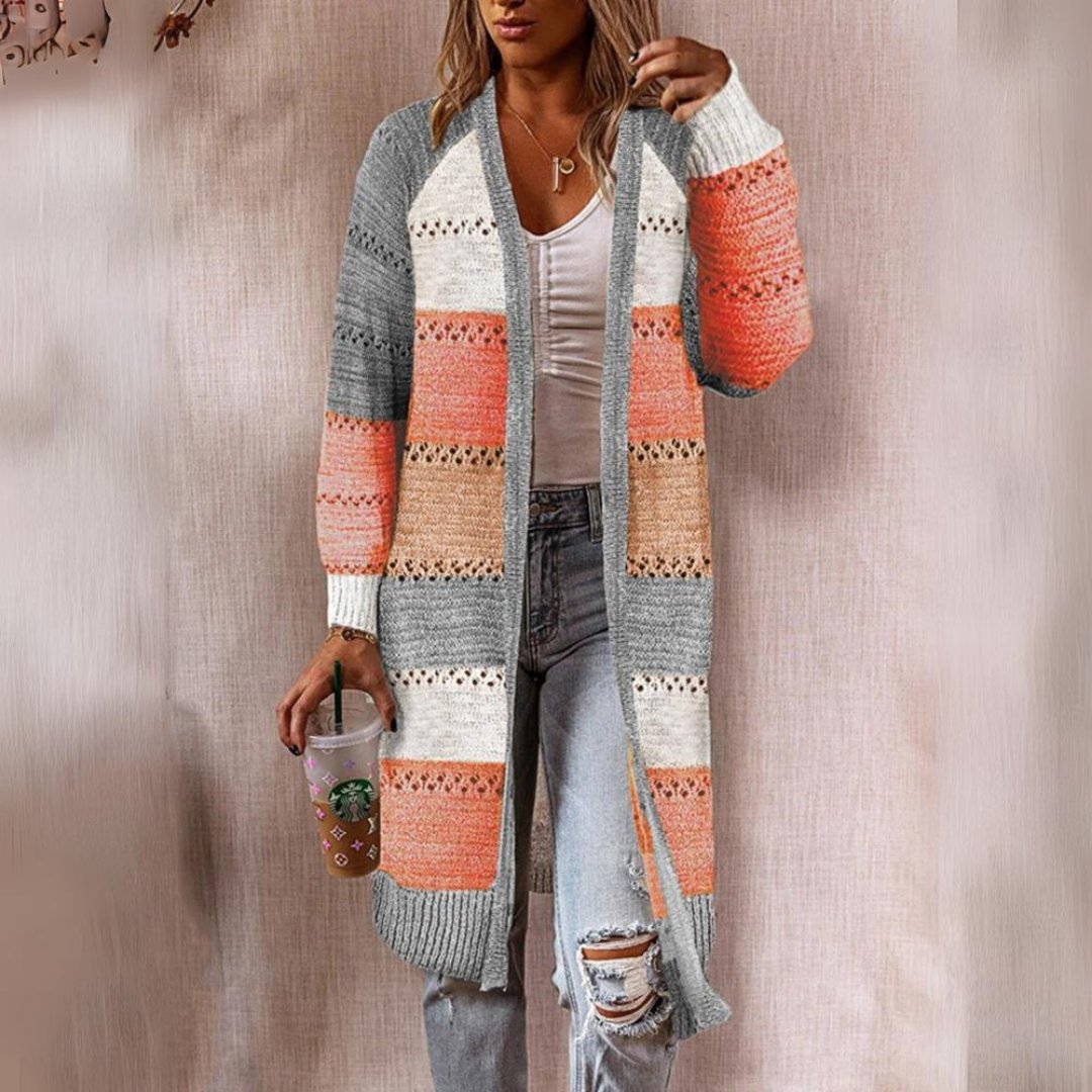 Vesta Oliveah | Oversized vesta Gebreid Lang
