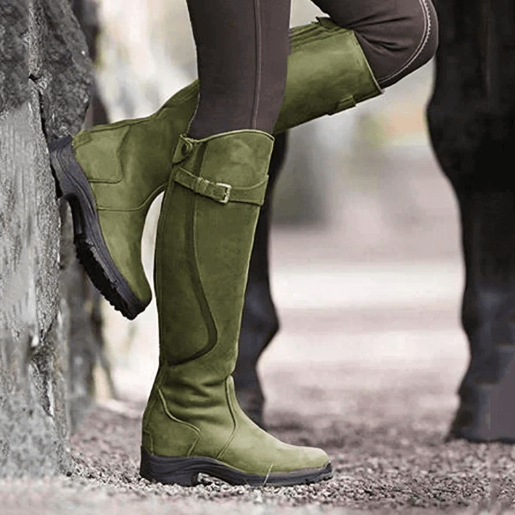 Kožené boty s přezkou | Mima Boots