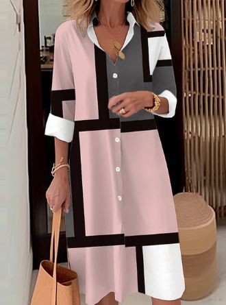 Anna - Elegantní košilové šaty