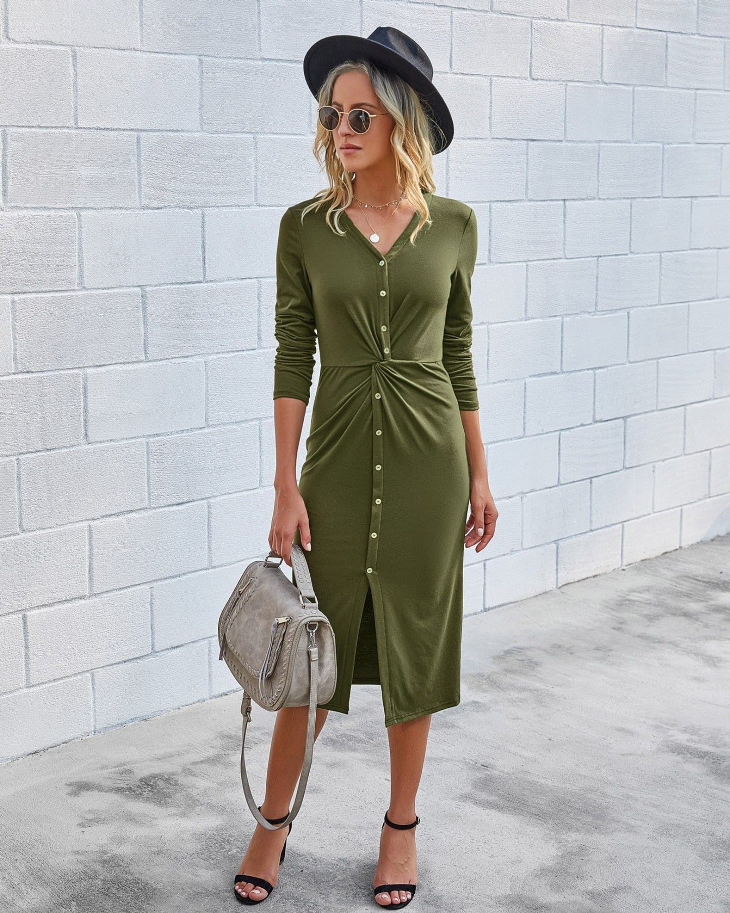 "Nita" Elegantní midi šaty