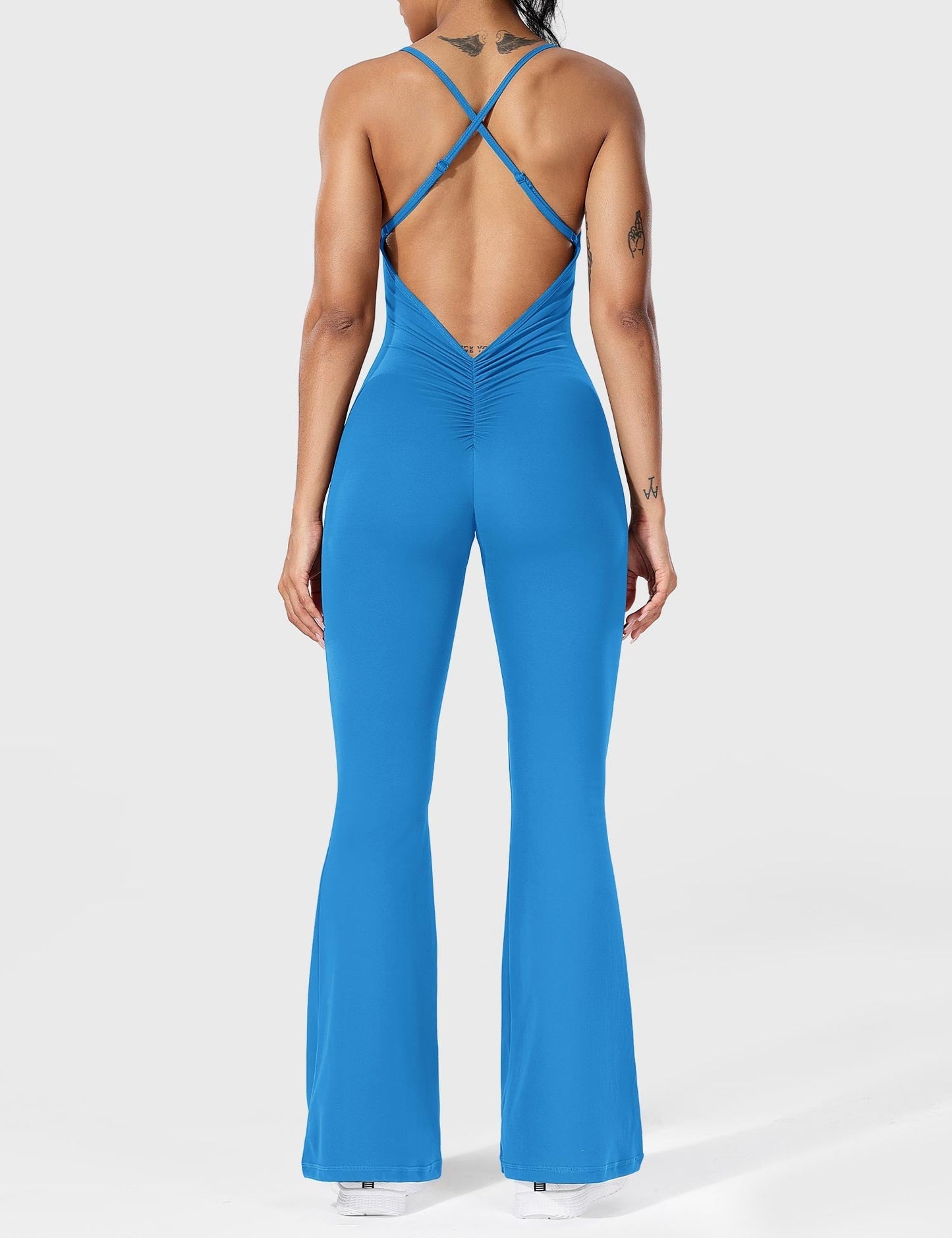 Tali - Elegantní kombinéza pro dámy - Gekruiste, uitlopende jumpsuit voor dames