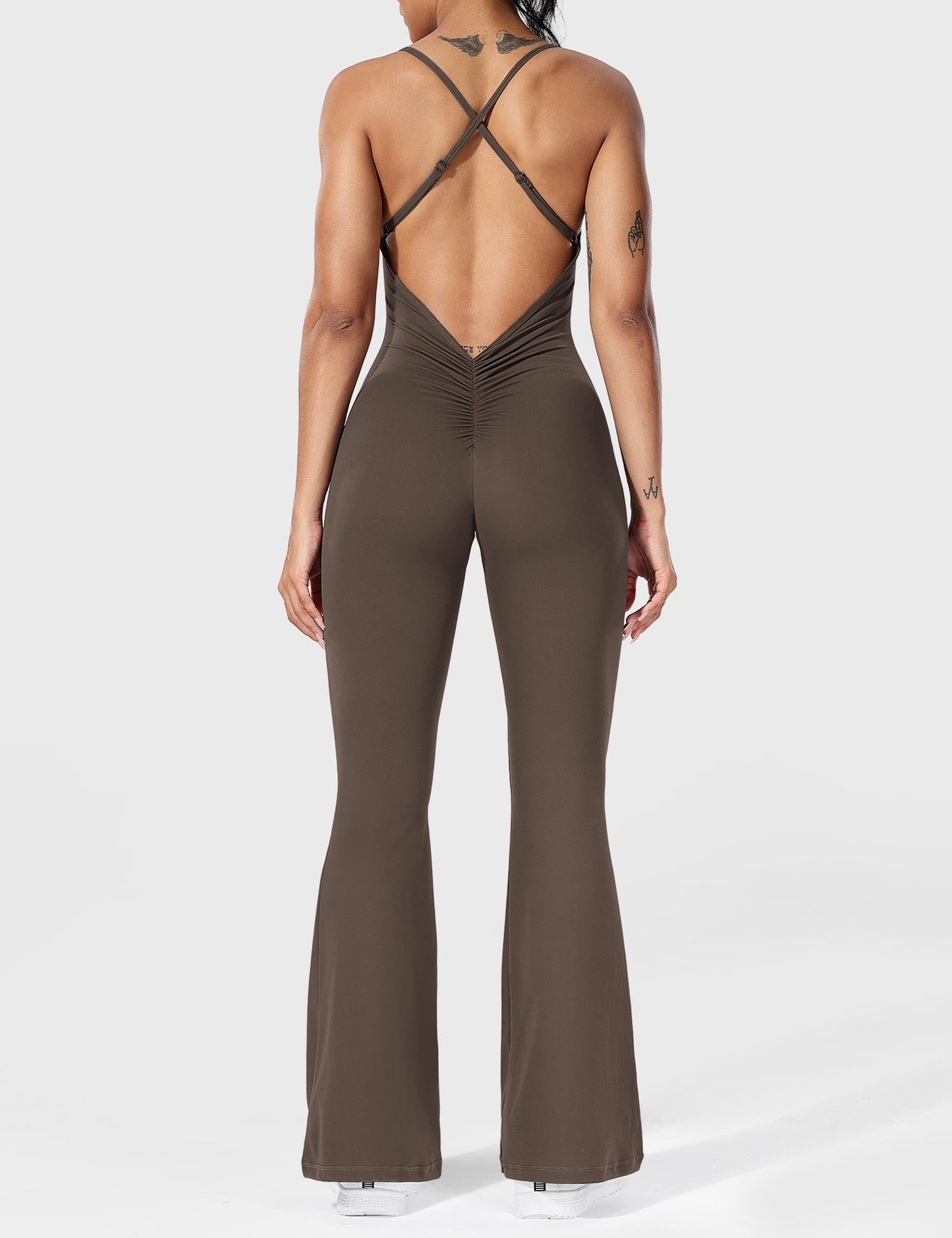 Tali - Elegantní kombinéza pro dámy - Gekruiste, uitlopende jumpsuit voor dames