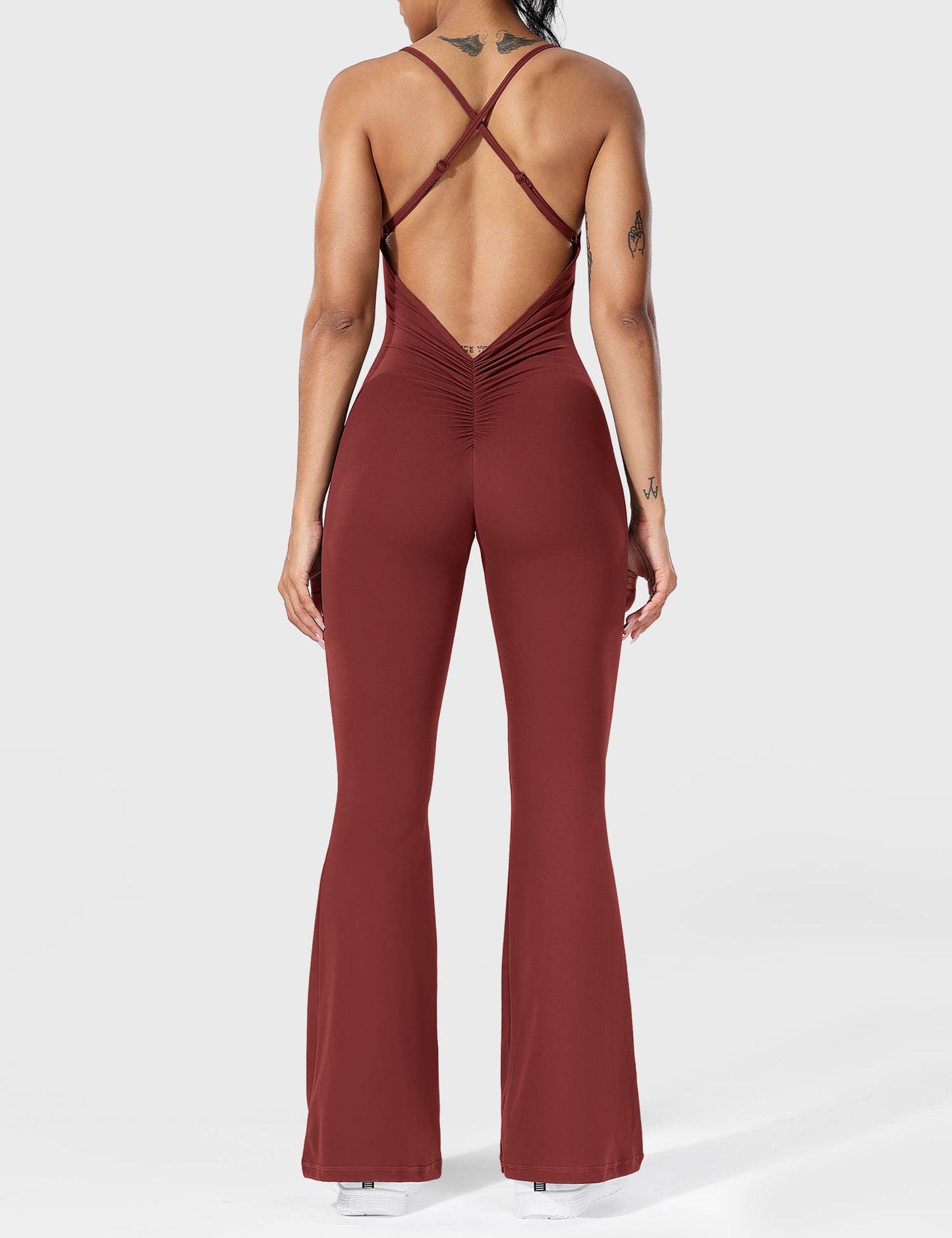 Tali - Elegantní kombinéza pro dámy - Gekruiste, uitlopende jumpsuit voor dames
