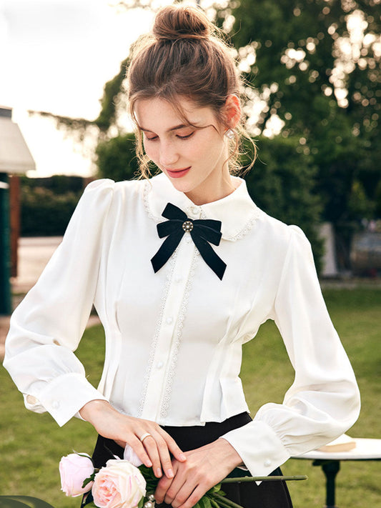 Halenka Fiorina | Vintage styl halenky s nadýchanými rukávy