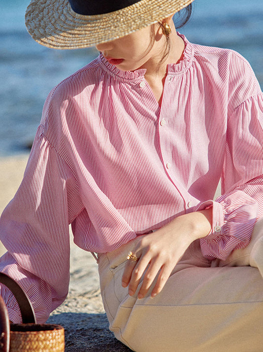 April | Elegantní pruhovaná halenka