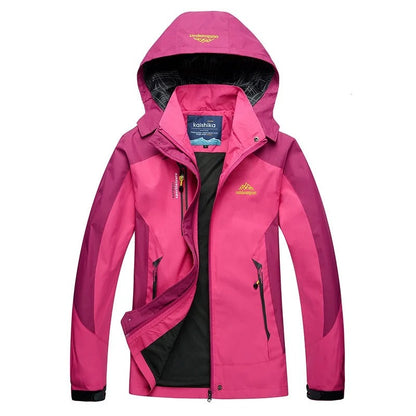 Active Outdoor Stylová nepromokavá lyžařská bunda s kapucí pro ženy | Ideální pro outdoorové aktivity