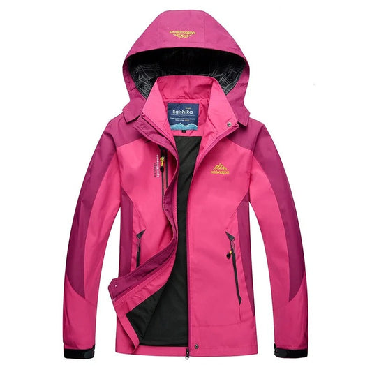 Active Outdoor Stylová nepromokavá lyžařská bunda s kapucí pro ženy | Ideální pro outdoorové aktivity