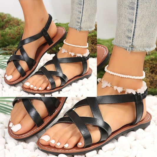 Nora® | Trendy dámské jednobarevné sandály
