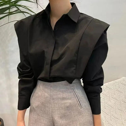 Johana - Elegantní volnočasová košile s dlouhými rukávy