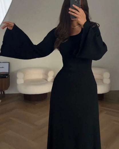 Maine - Elegantní šaty s dlouhými rukávy