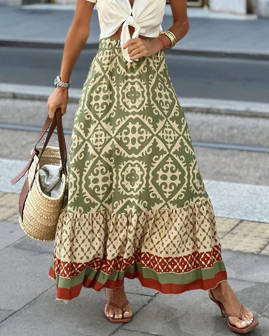 Boho maxi sukně