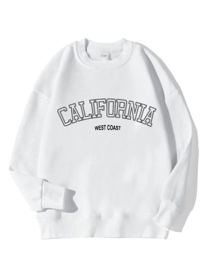 Shanna | Oversized Sweatshirt With California Text Print For Women