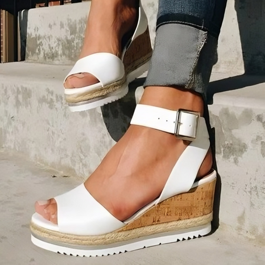 Zoe® | Stylové sandály s klínovým podpatkem