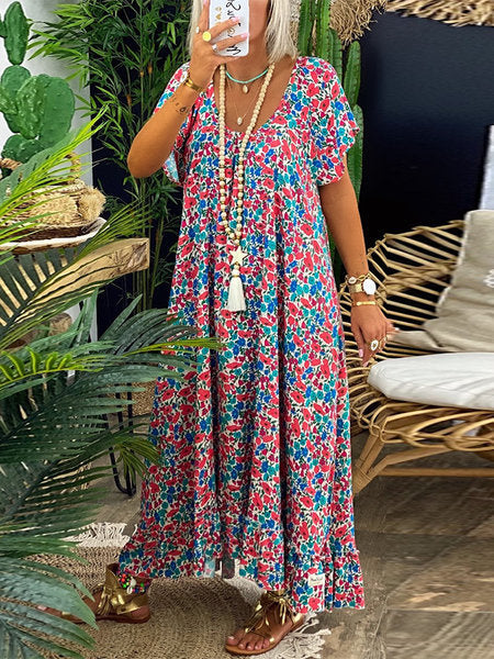 Klasické dlouhé šaty v boho stylu.