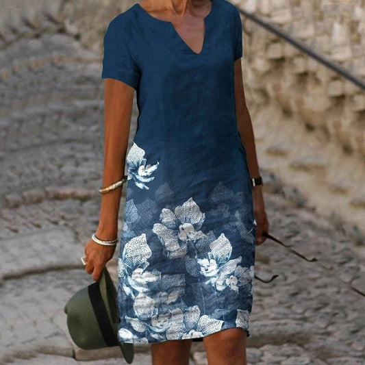 Louise - Lehké bavlněné šaty s elegantním vzorem