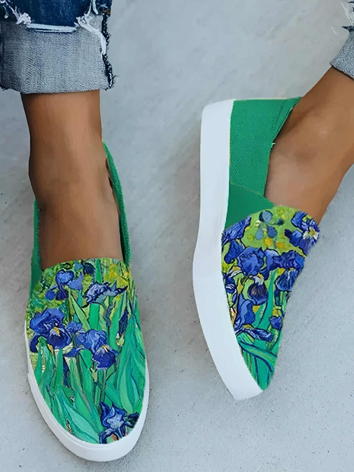 Van Gogh Irises Tisk Plátno sko
