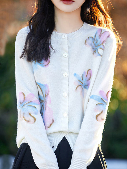 Vesta Emely | Vesta Bloemenprint Gebreid