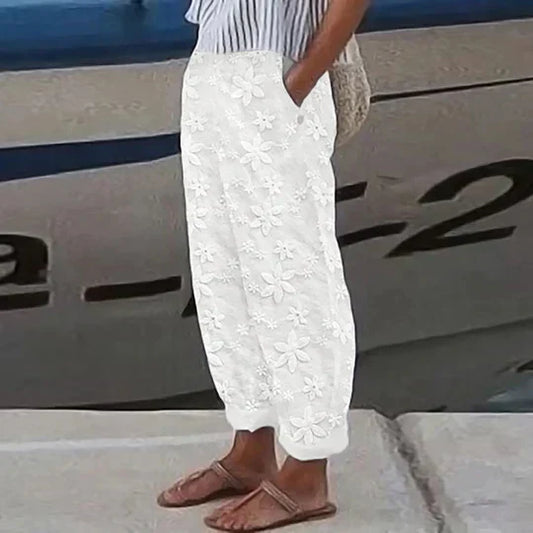 Dámské hladké kalhoty