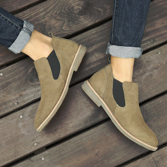 Pánské podzimní boty v retro stylu Pull-On