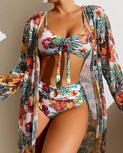 Daphne® | Třídílné bikiny s květinovým potiskem
