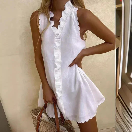 Charlotte - Ležérní šaty z bavlny a lnu