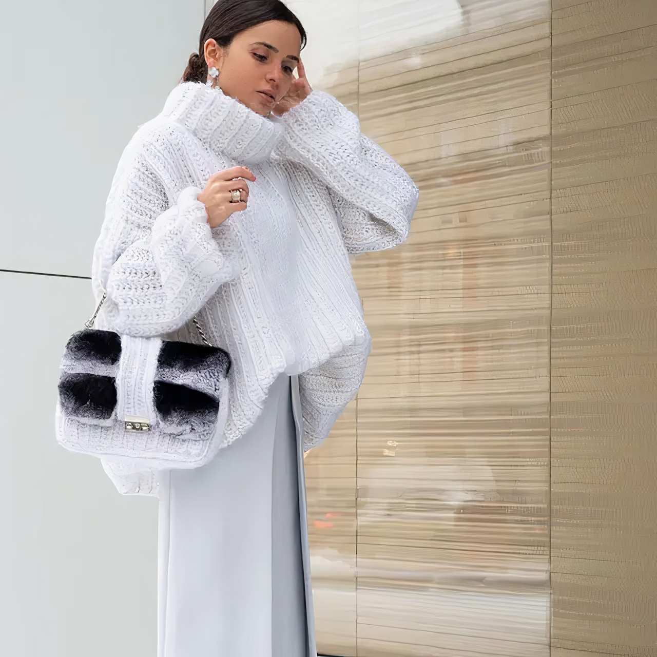 Adelya Trui | Oversized rolák Gebreide Trui