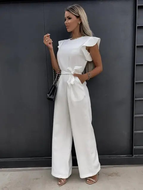 Fleur | Elegantní kombinéza se širokými nohavicemi
