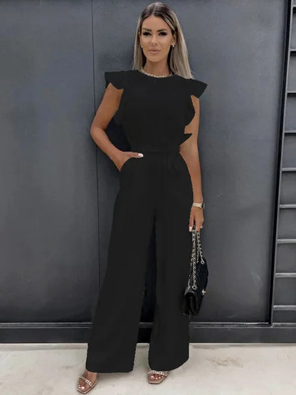 Fleur | Elegantní kombinéza se širokými nohavicemi