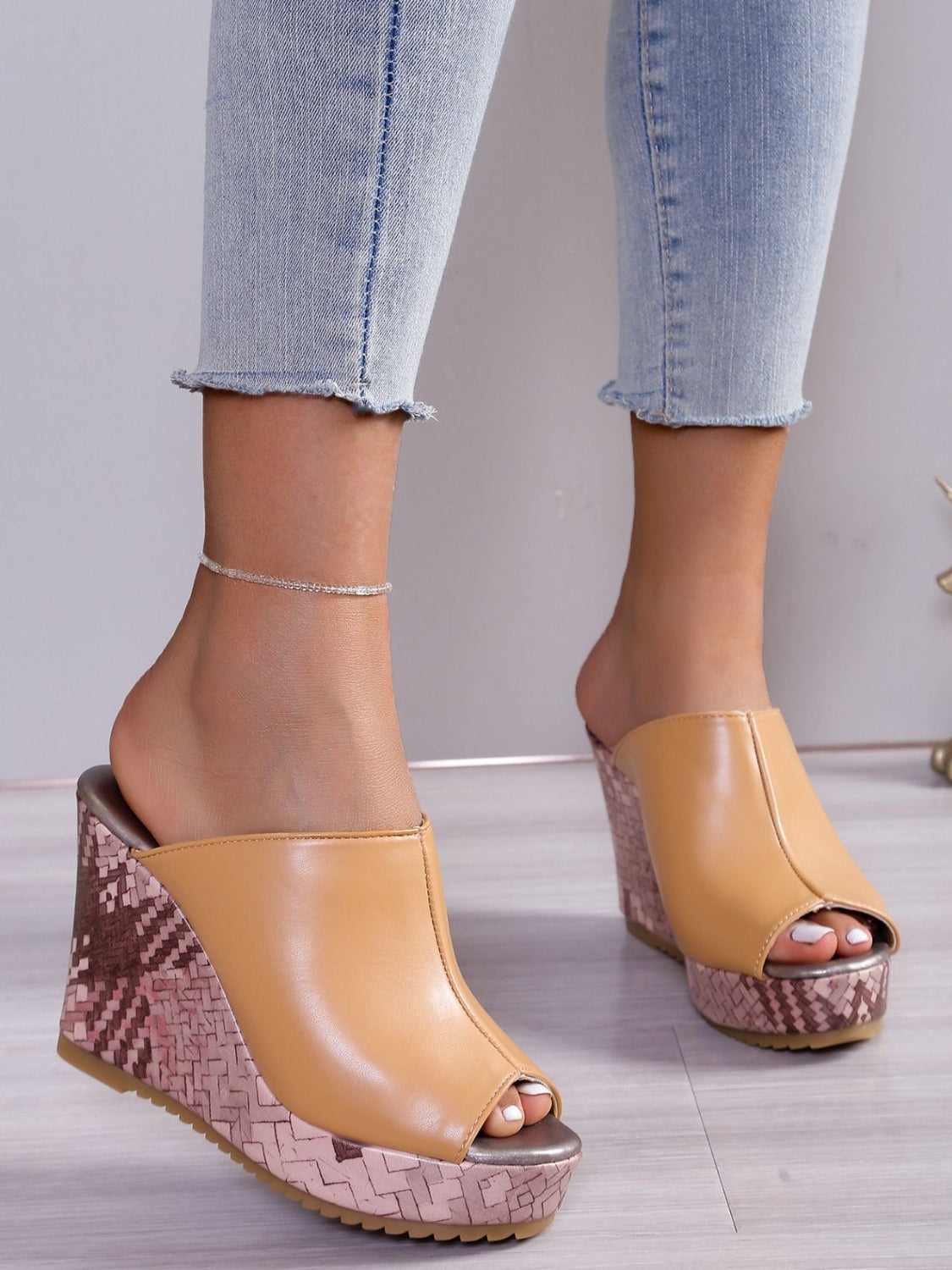Brigitte® | sandály na vysokém podpatku z PU kůže