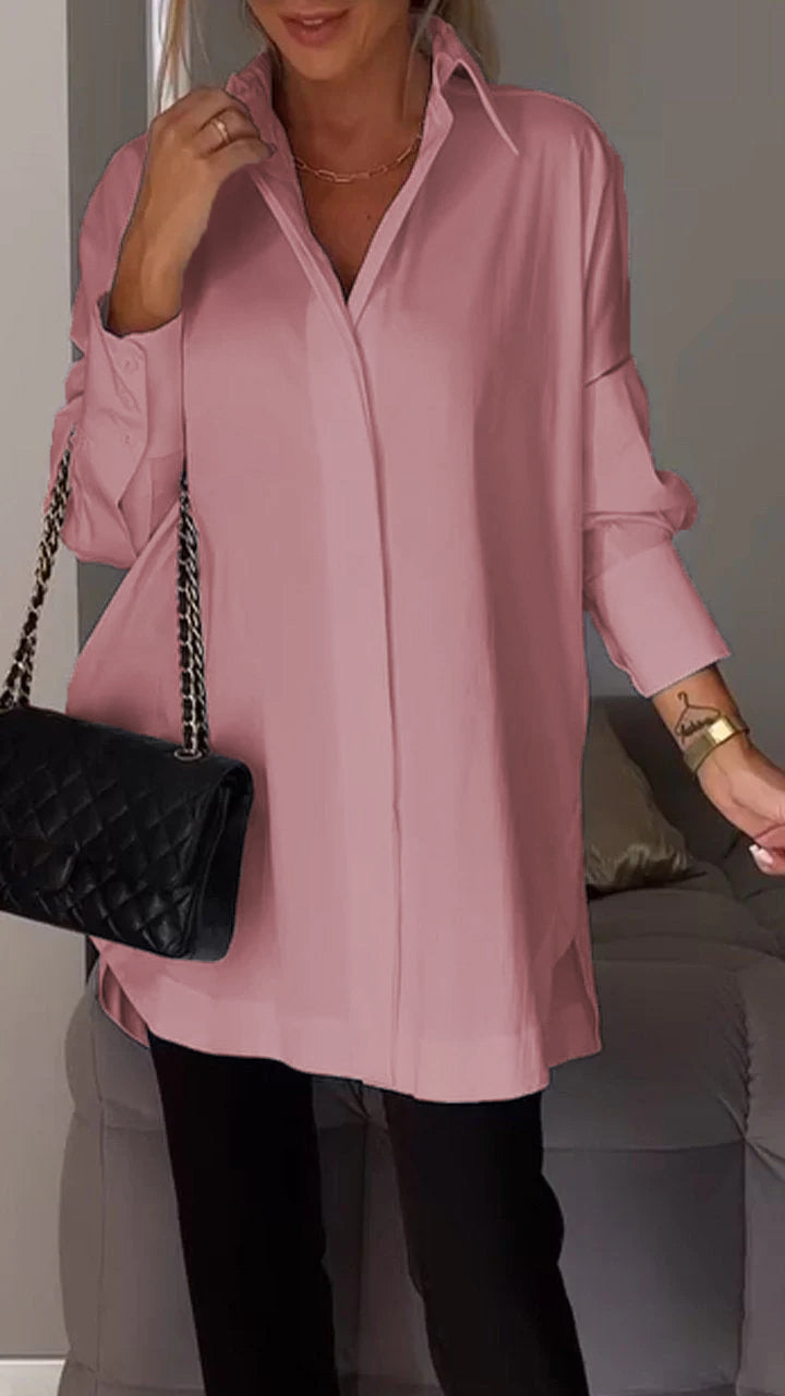 Mona | Elegantní dlouhá halenka s ruby pro ženy