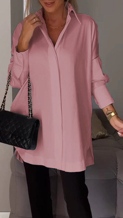 Mona | Elegantní dlouhá halenka s ruby pro ženy