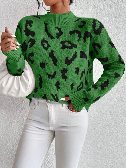 Val��re - Svetr s leopardím vzorem