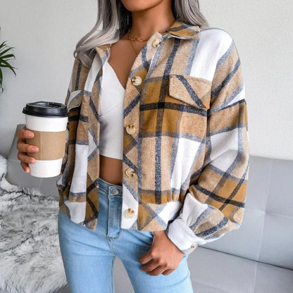 Cheryl | Elegantní a pohodlná dámská letní kostkovaná bunda