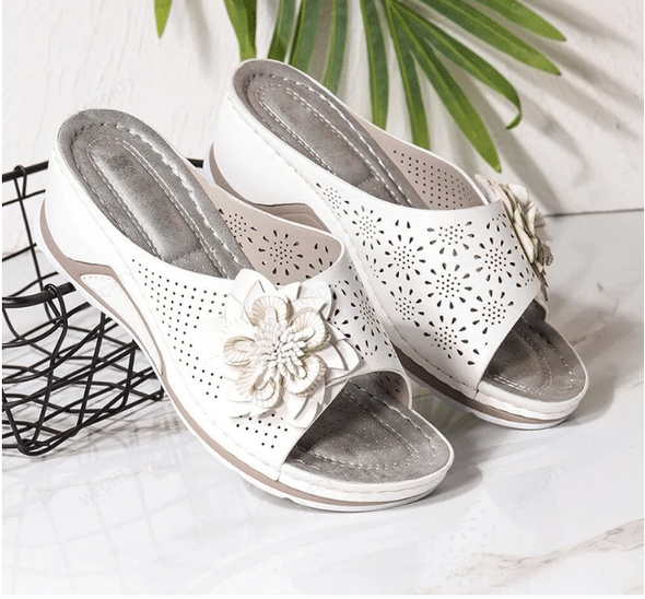 Xiomara® | Ortopedické sandály z měkké kůže s podporou klenby