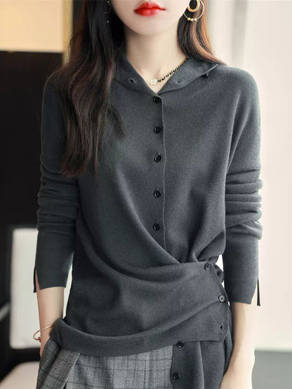 Vesta Delilla | Vesta Casual Ronde Hals Gebreid