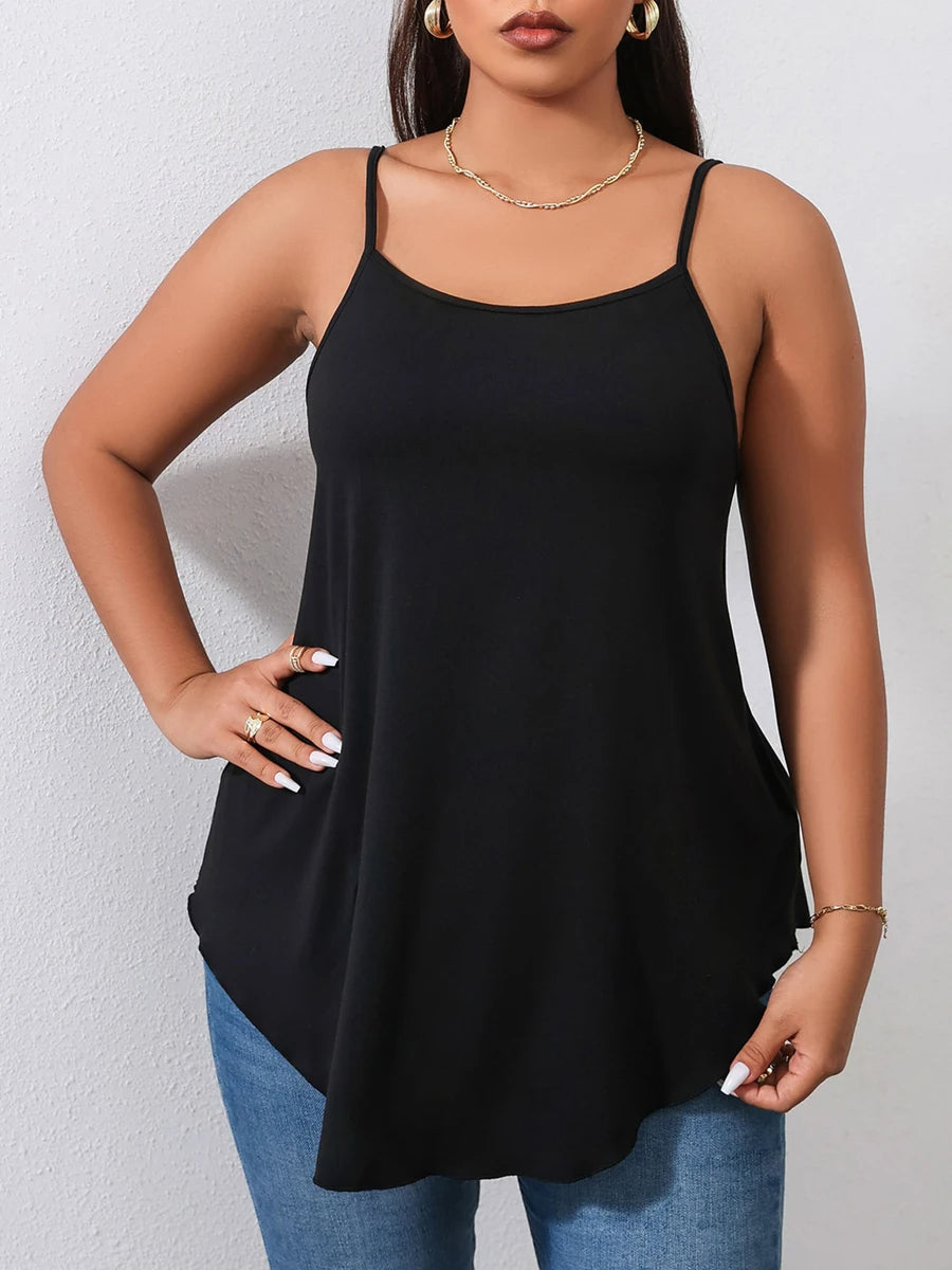 Vardi Dante™ Sanne Plus-Size Top | Trendy tričko bez rukávů