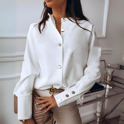 Christien - Elegantní dámská halenka s knoflíky