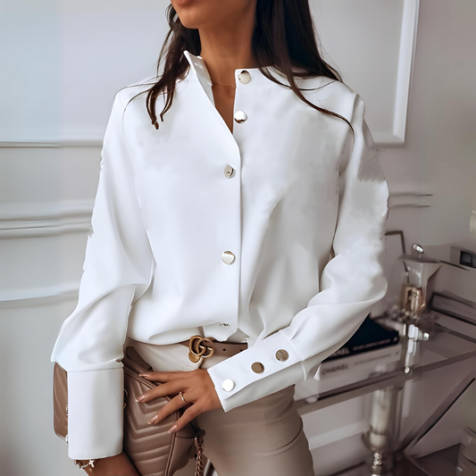 Christien - Elegantní dámská halenka s knoflíky
