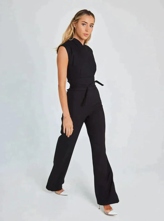 Clémence - Elegantní overal se širokými nohavicemi