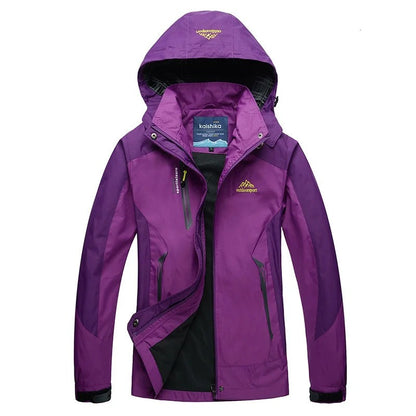 Active Outdoor Stylová nepromokavá lyžařská bunda s kapucí pro ženy | Ideální pro outdoorové aktivity