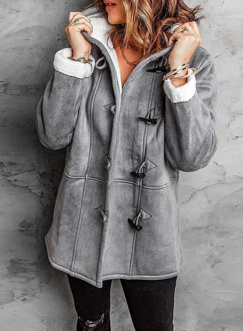 Valentina™ | Kabát s kapucí Cashmere Look