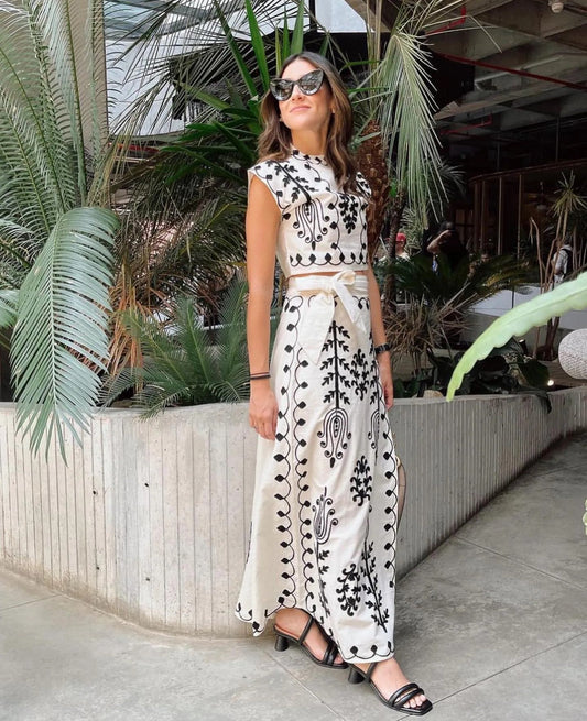 Angellee - Sada postelí Top en Rok Set