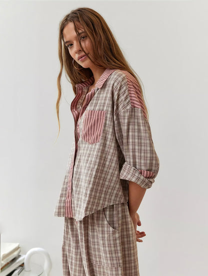 Heidi fashion - Útulné noci s klasickým pyžamovým setem