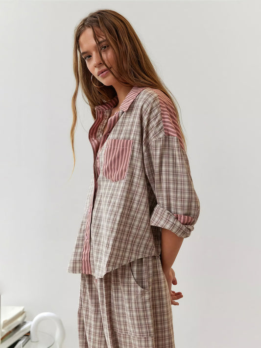Heidi fashion - Útulné noci s klasickým pyžamovým setem