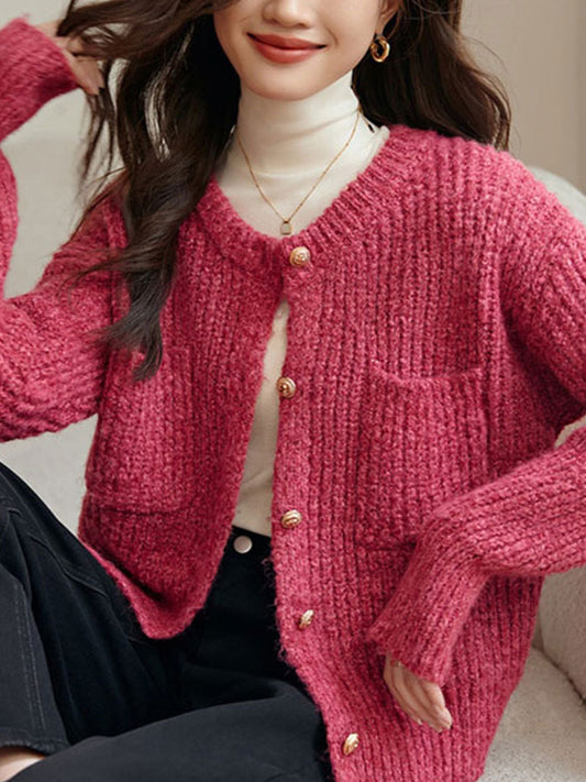Vesta Danelle | Losse Ronde Hals Gebreid Vest