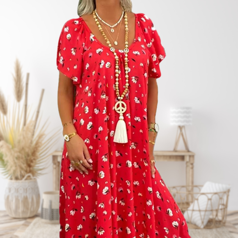 Klasické dlouhé šaty v boho stylu.