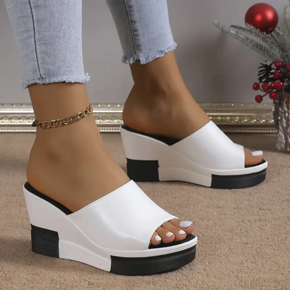 Camila® | sandály na klínovém podpatku